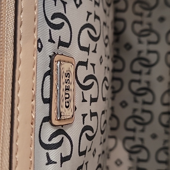 Guess Taupe/Multicolored Airun Crossbody Handbag - Picture 7 of 12